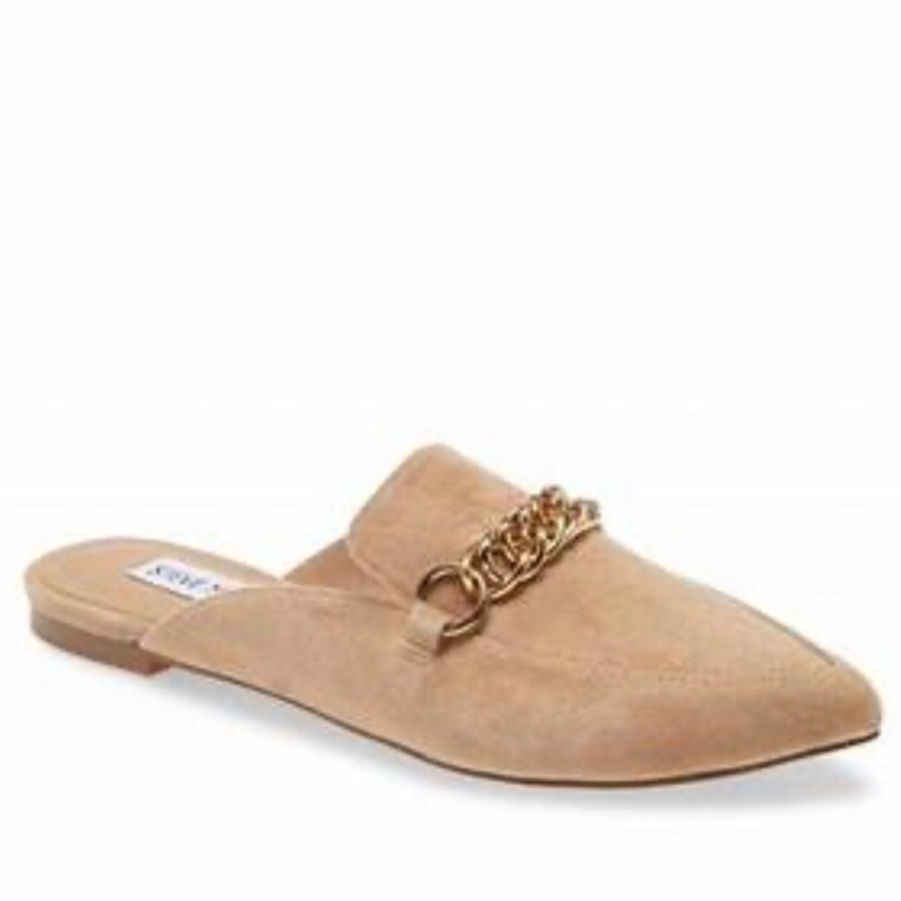 Steve Madden Forever Chain Suede Flats 7.5